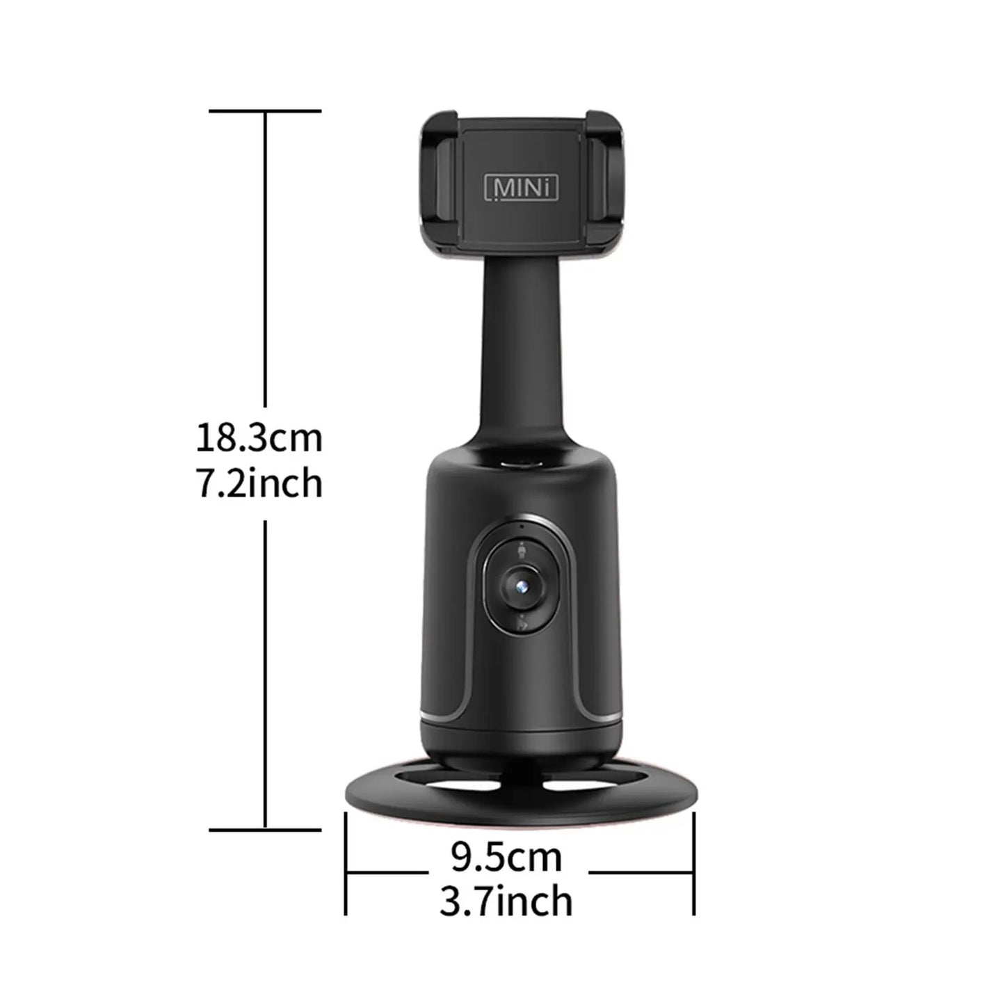 Portable Retro Handheld Video Recording Tool, 1 Piece 360° Rotatable Auto Face Tracking Gimbal Stabilizer for Phone Camera, Phone Accessories, Vlogging Equipment